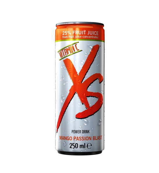 XS Mango Passion_Power Drink with Juice_CanWhiteBG